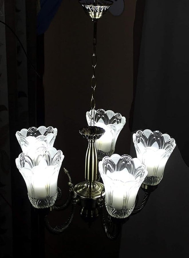 kinis Vintage Black Antique Chandelier for Drawing Room/Jhoomer for Living Room/Chandelier for Dining Table/Ceiling Hanging Lights/Ceiling Pendant Lamp for Home/Bar/resturants/Hotels (with Bulb) - Image 3